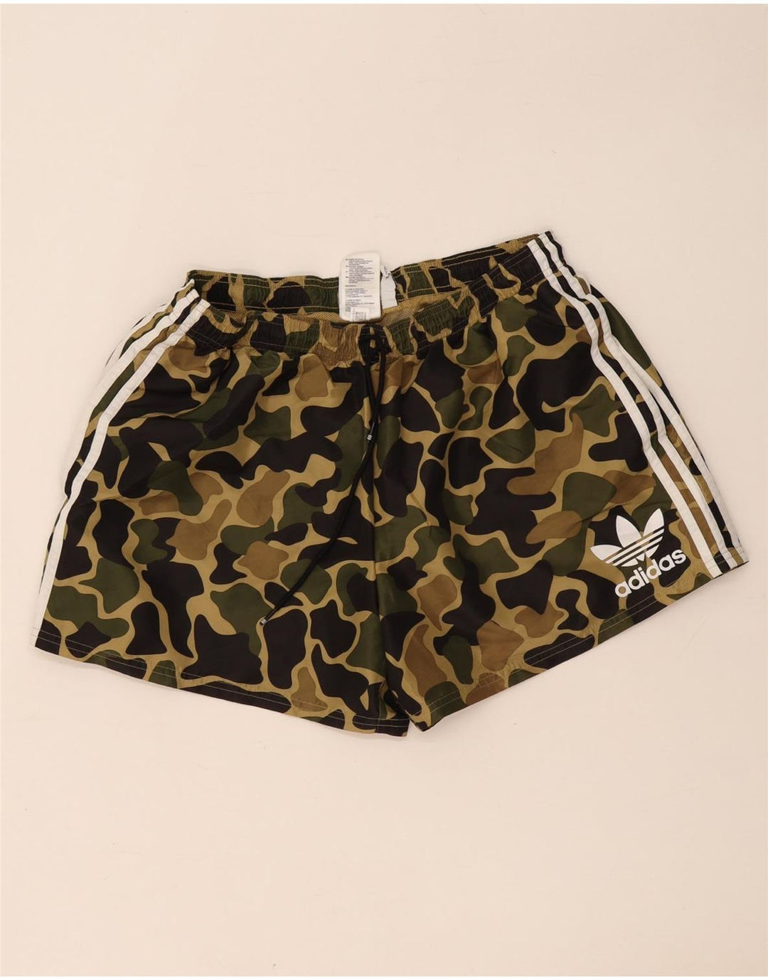 Pantaloncini sportivi da uomo Adidas XL poliestere mimetico kaki