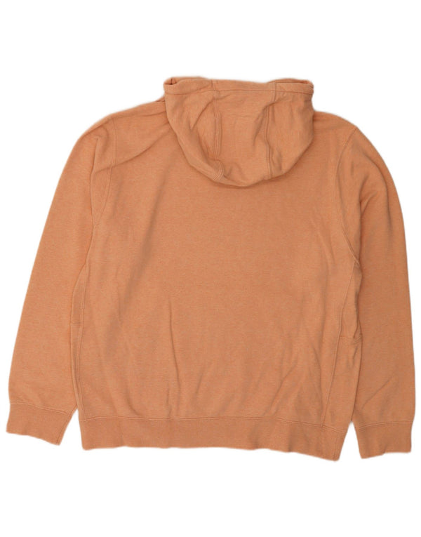 Felpa con cappuccio da uomo Nike Large Orange Cotton Sports