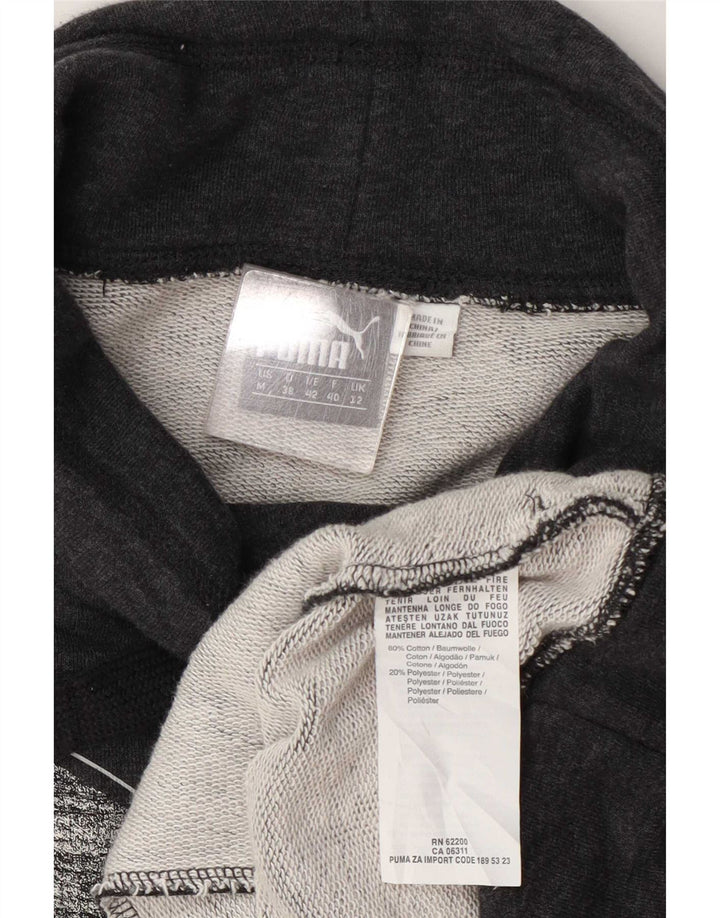 Felpa grafica da donna Puma Jumper UK 12 Cotone grigio medio