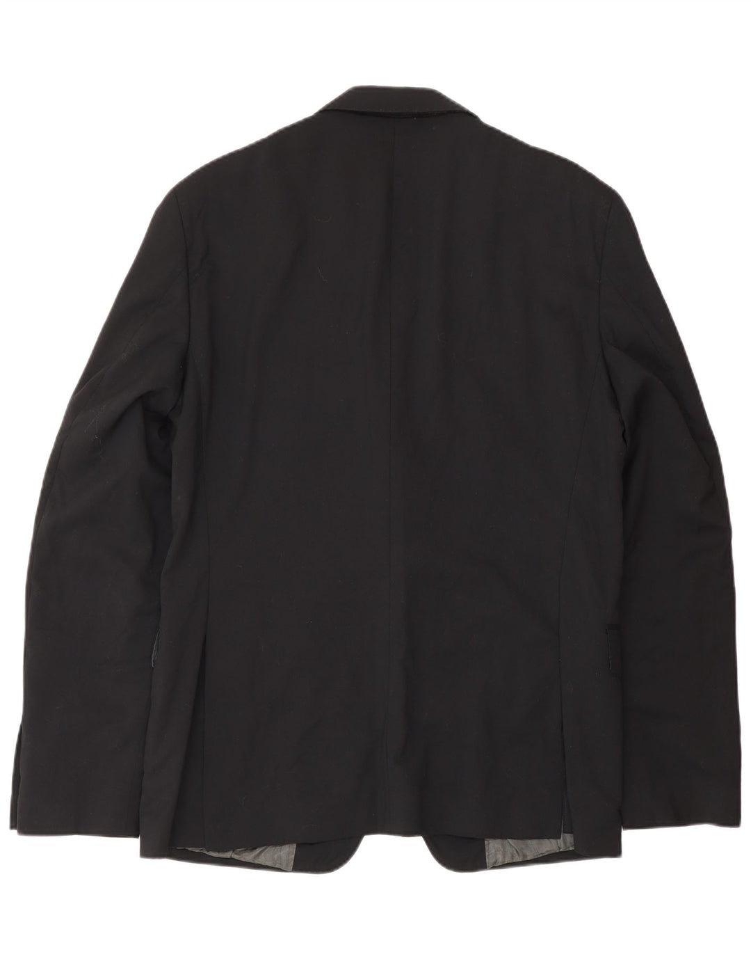 Giacca blazer da uomo a 2 bottoni Calvin Klein IT 52 XL lana vergine nera