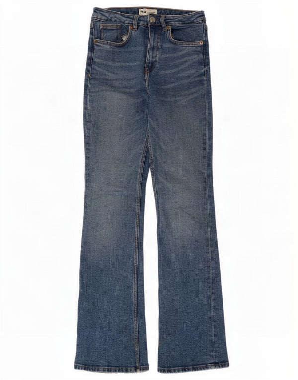 Jeans svasati da donna Zara EU 36 XS W26 L31 Blu