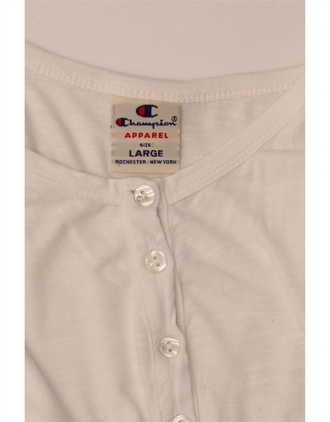 Maglia da donna Champion manica 3/4 UK 14 grande bianca