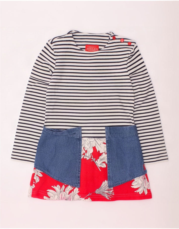 Vestito basic grafico per ragazze Joules 2-3 anni a righe multicolori