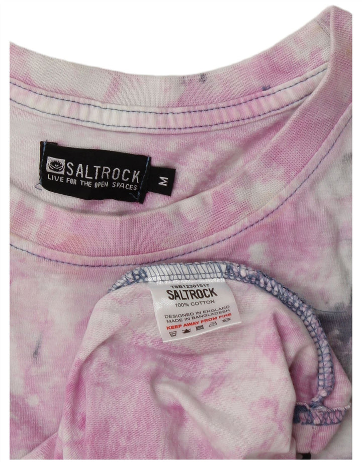 T-shirt grafica da uomo Saltrock Top in cotone tie-dye medio multicolore