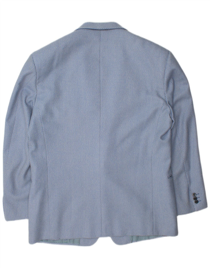 Giacca blazer a 2 bottoni da uomo Pal Zileri IT 54 2XL Lana geometrica blu