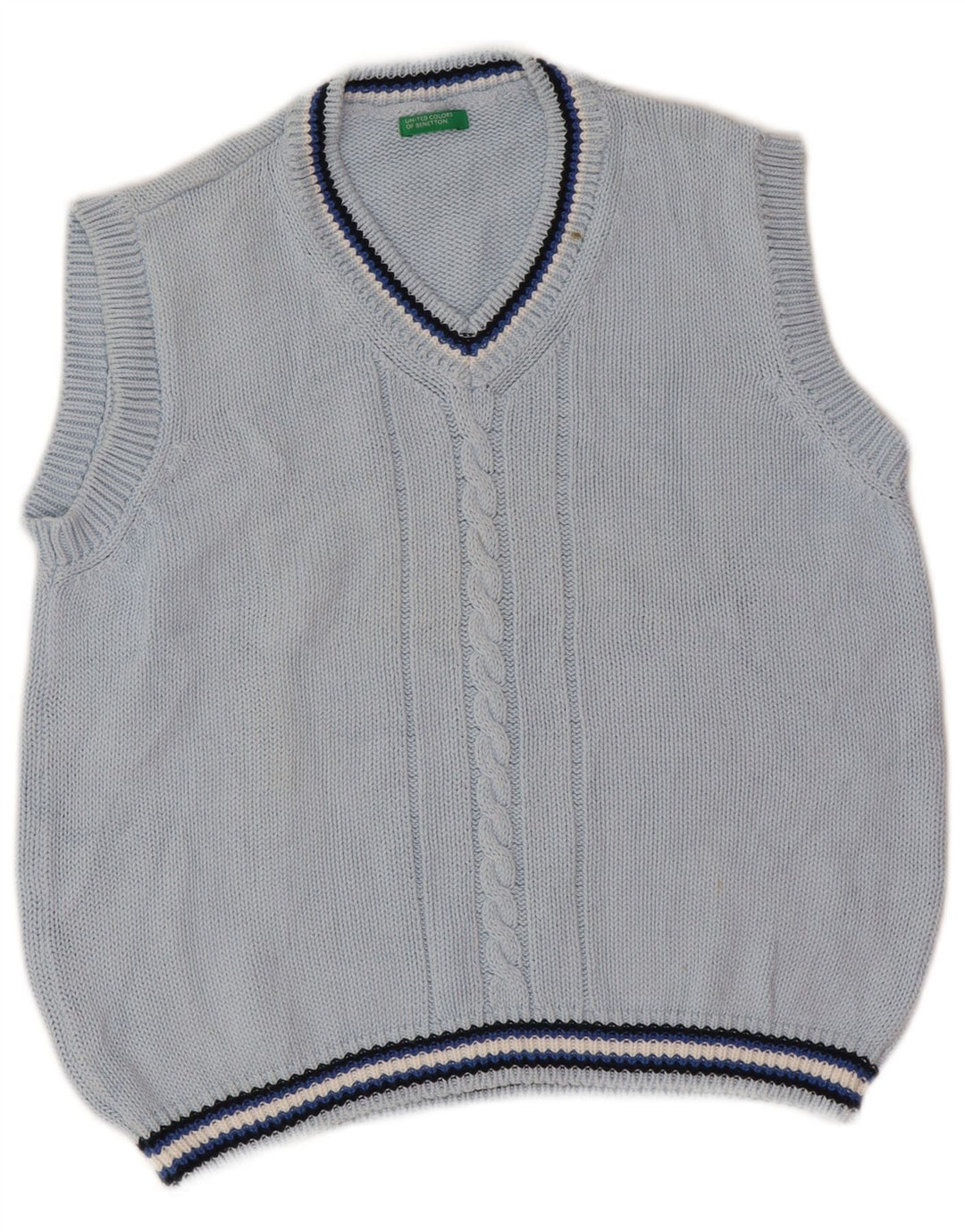 Canotta Canotta Bambino Benetton 7-8 Anni Blu a Righe