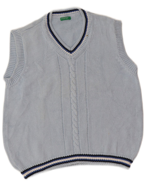 Canotta Canotta Bambino Benetton 7-8 Anni Blu a Righe