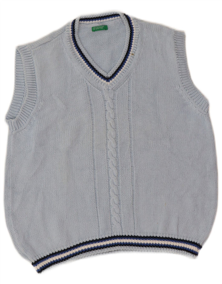 Canotta Canotta Bambino Benetton 7-8 Anni Blu a Righe