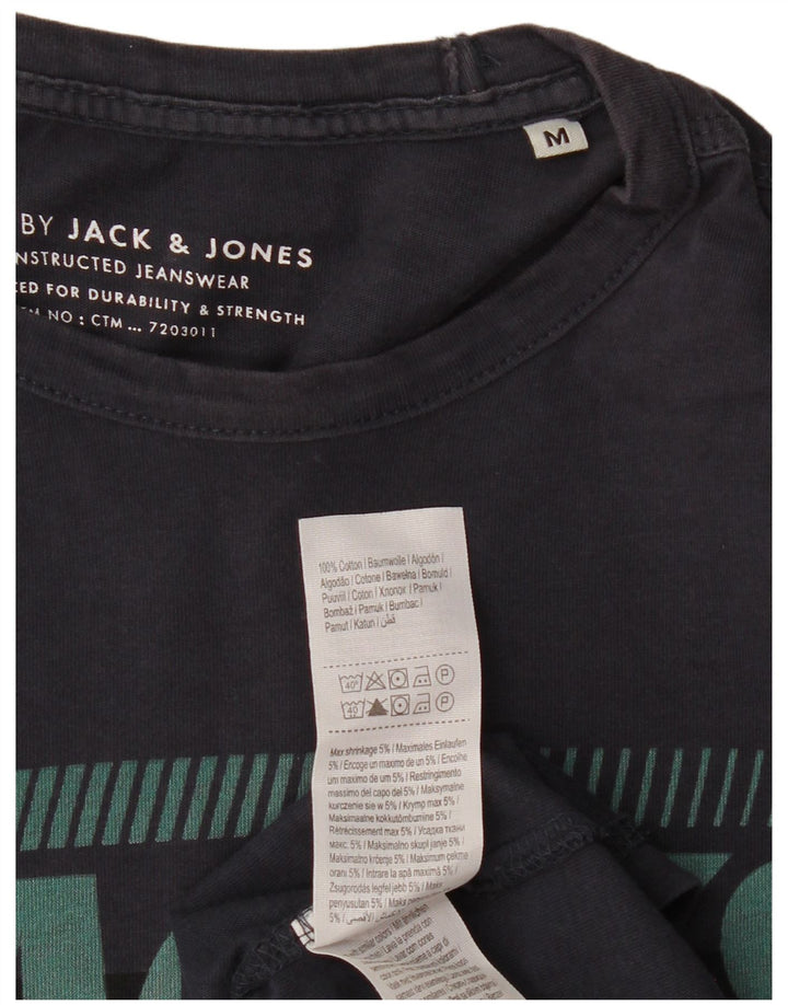 JACK & JONES T-shirt grafica da uomo in cotone medio blu navy