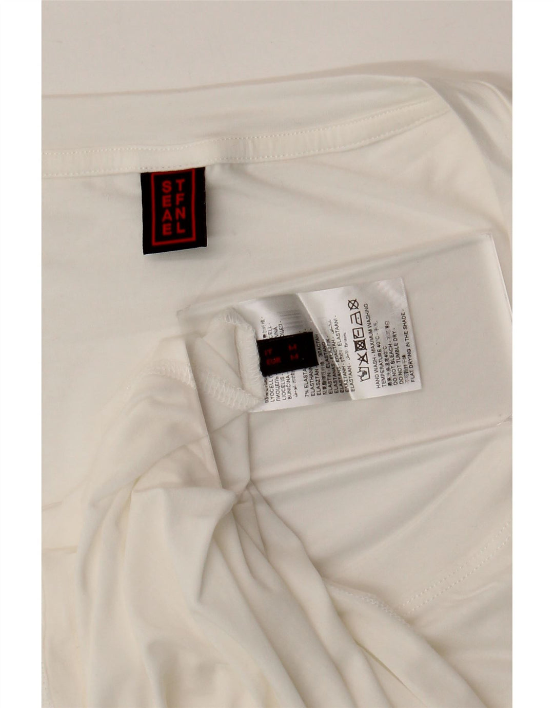 Canotta da donna Stefanel UK 14 Lyocell bianco medio