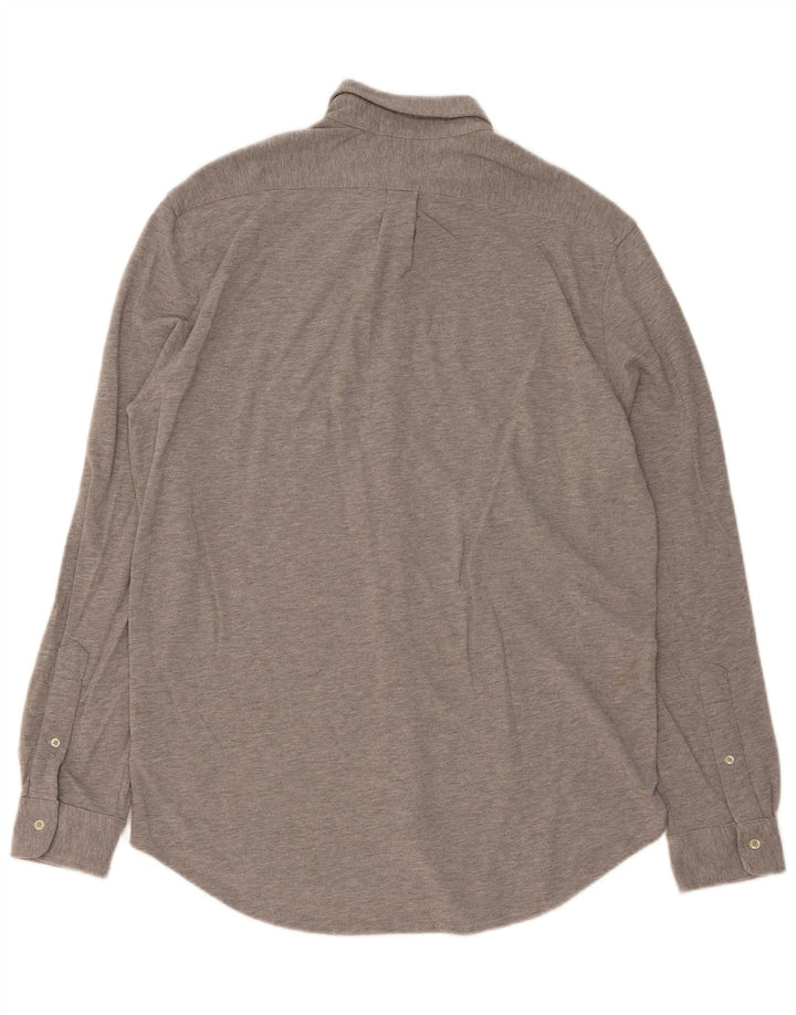 Ralph Lauren Camicia da uomo in rete leggera piuma grande grigia