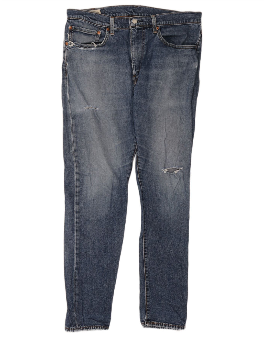 Levi's Uomo 512 Jeans affusolati slim effetto consumato W34 L32 cotone blu