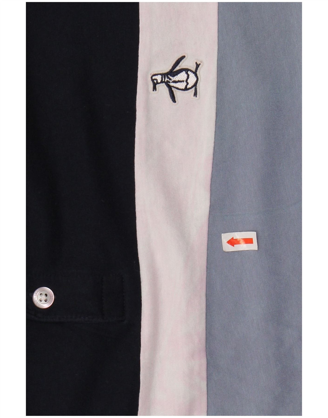 PENGUIN Polo da uomo XL in cotone a righe blu navy