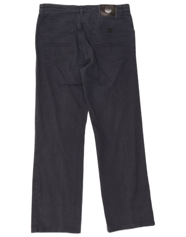 Pantaloni Casual Dritti Donna TRUSSARDI W31 L29 Blu Navy Cotone