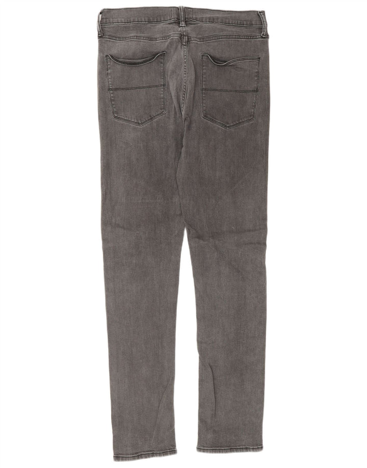 Jeans slim da uomo Marks & Spencer W34 L33 cotone grigio
