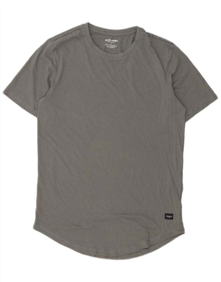 T-shirt Lash da uomo Jack & Jones Top in cotone grigio medio