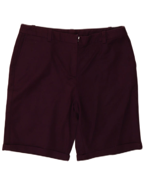 Crew Clothing Pantaloncini chino da donna UK 12 Medio W30 Cotone bordeaux