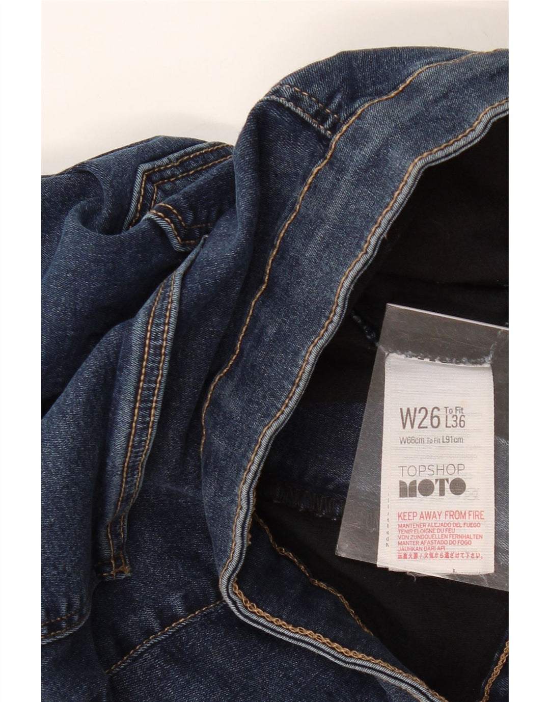 TOPSHOP Jeans skinny da donna W26 L32 cotone blu