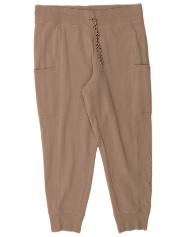 Pantaloni da tuta con grafica Reebok da donna Joggers UK 18 XL Cotone beige