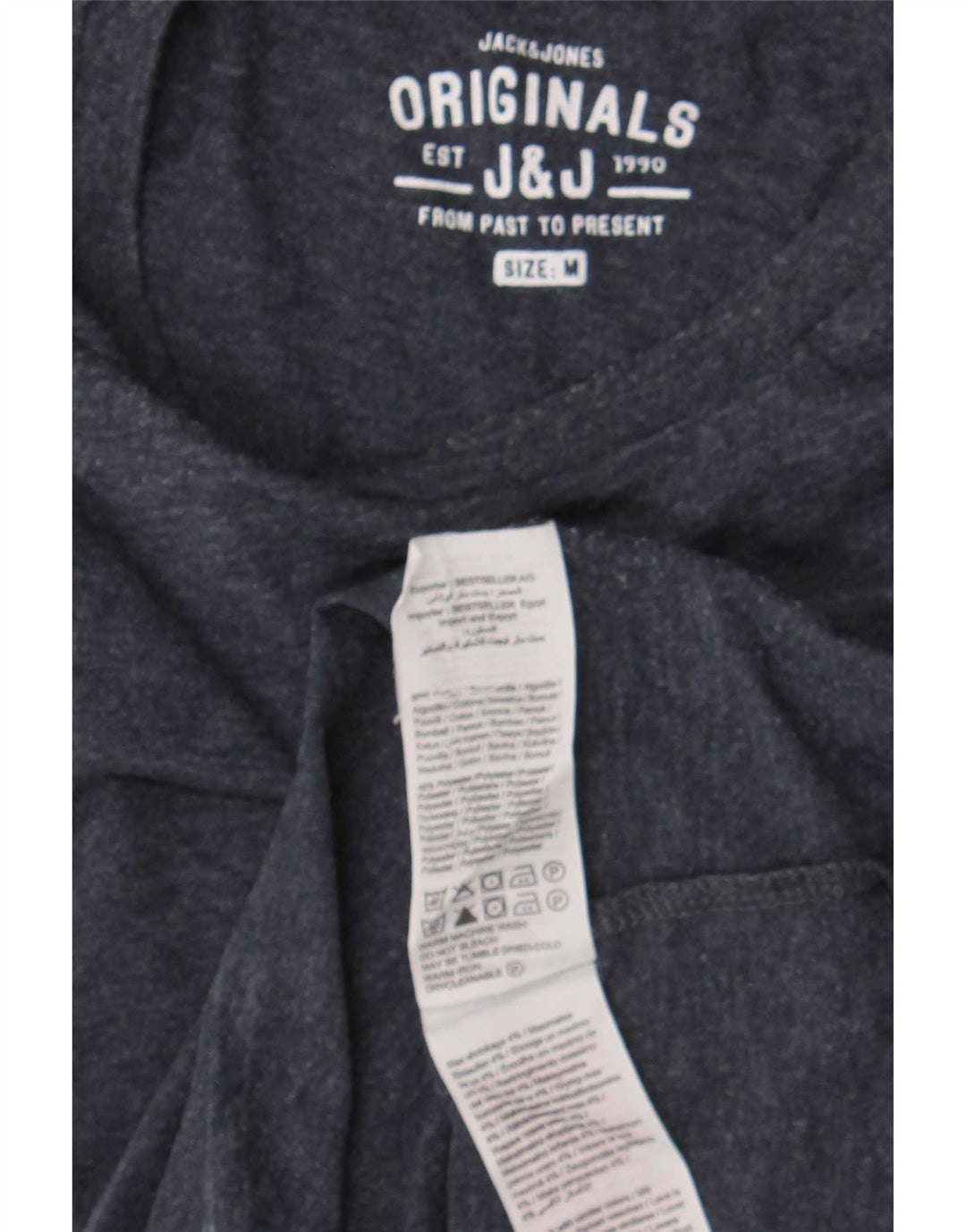 T-shirt da uomo Jack & Jones Top in cotone blu navy medio