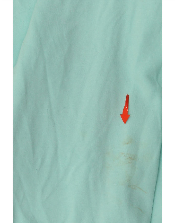 ELLESSE Felpa con cappuccio grafica da uomo XL Cotone color block turchese