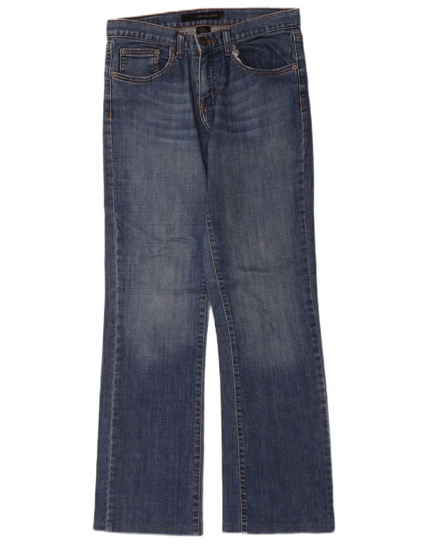 Jeans Bootcut da donna Calvin Klein US 6 medio W32 L31 cotone blu
