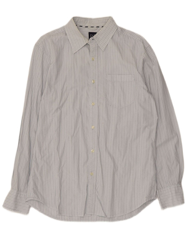 Camicia da uomo Gap in cotone gessato blu medio