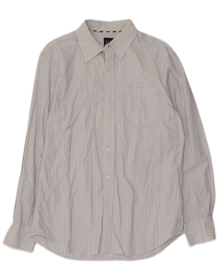 Camicia da uomo Gap in cotone gessato blu medio
