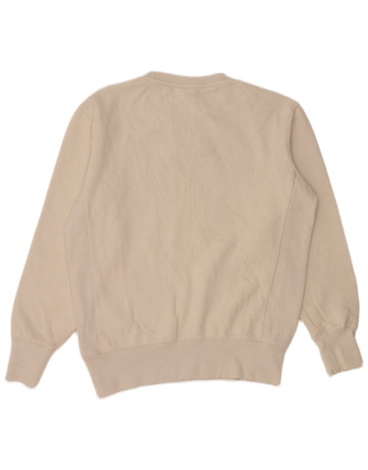 Felpa grafica da uomo Superdry Maglione medio cotone bianco sporco