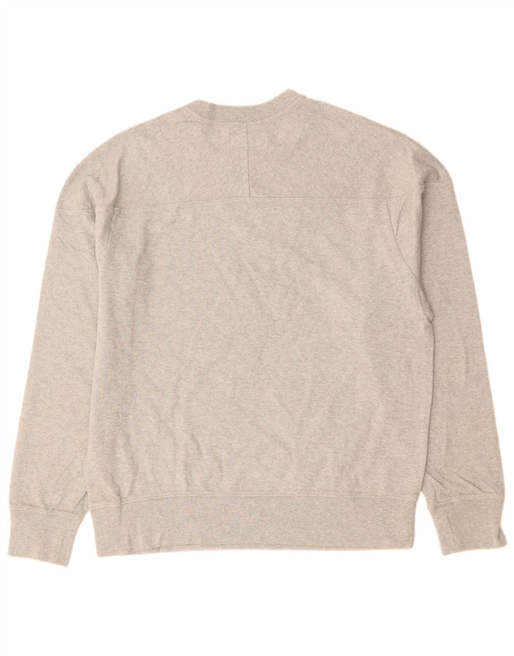Felpa da uomo J. CREW in cotone grigio medio