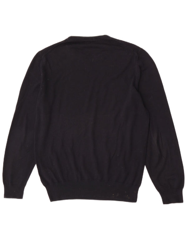 Maglione maglione girocollo da uomo vestibilità regolare Hugo Boss in cotone nero medio