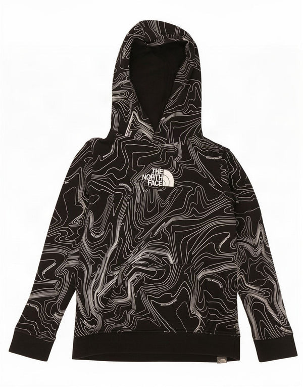 Felpa con cappuccio per ragazze The North Face 11-12 anni Large in cotone geometrico nero