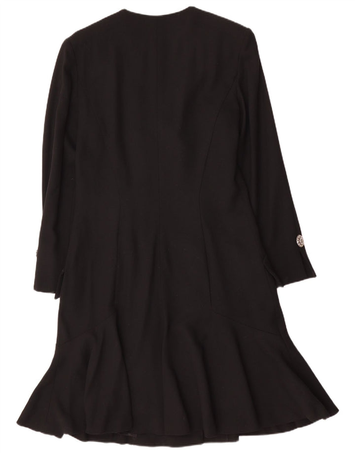 Abito camicia a maniche lunghe da donna Soprano UK 14 Lana nera media