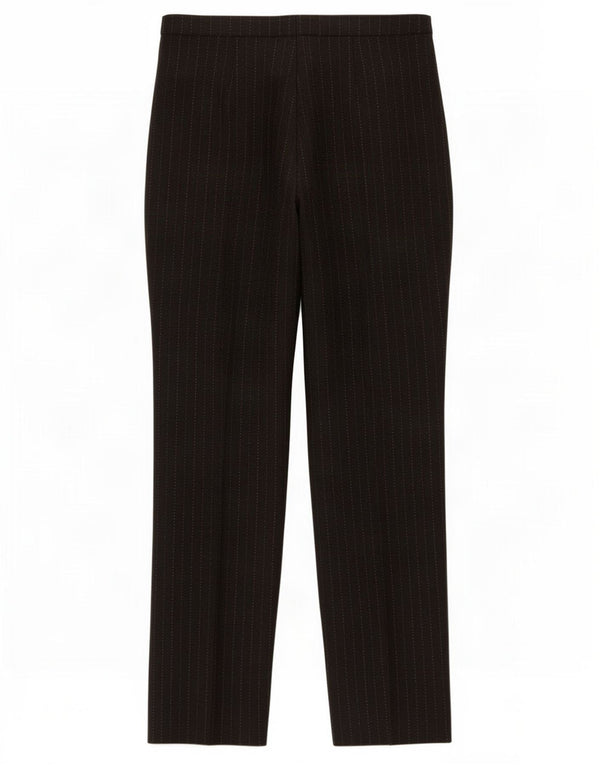 Marella Womens Straight Suit Trousers UK 14 Large W32 L31 Black Pinstripe