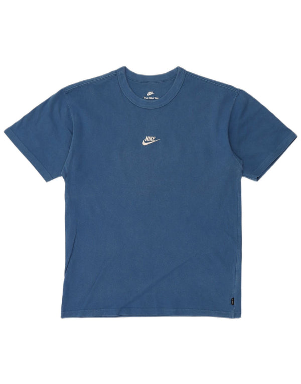 NIKE T-shirt ampia da uomo, piccola, in cotone blu