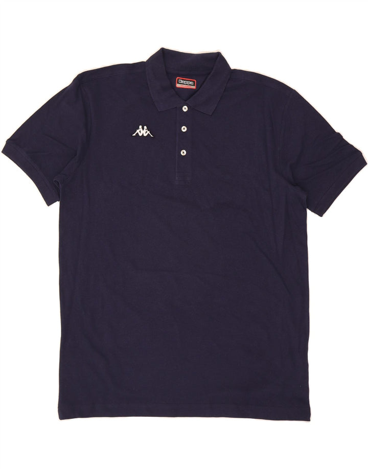 KAPPA Mens Polo Shirt 2XL Navy Blue Cotton Vintage Kappa and Second-Hand Kappa from Messina Hembry 