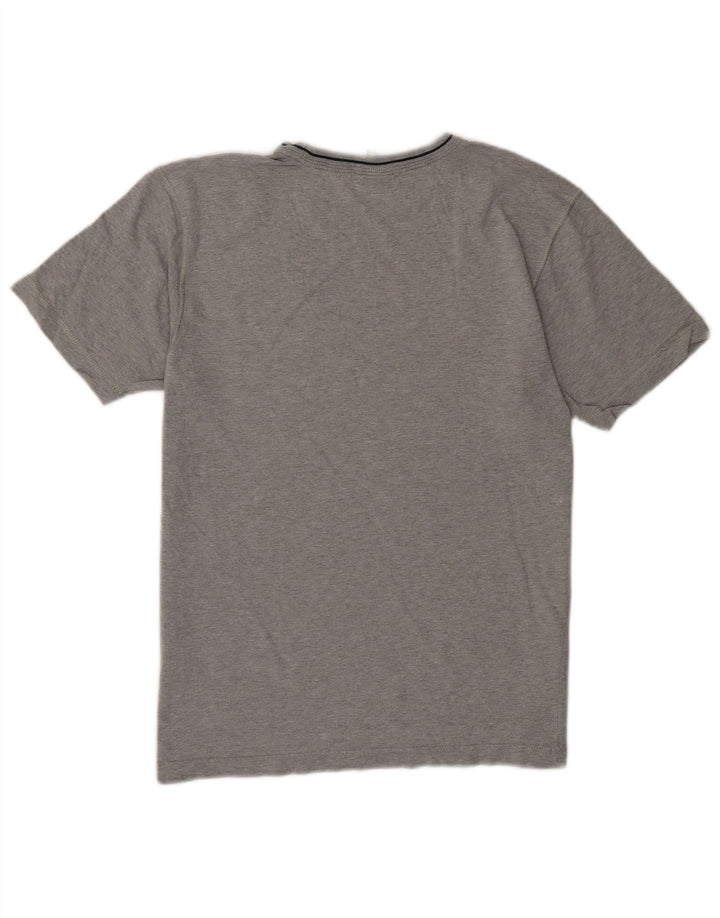 T-shirt grafica da uomo Champion Top in cotone grigio medio