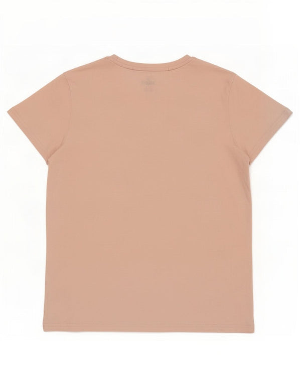Puma T-shirt grafica da donna Top UK 14 Large Rosa Cotone