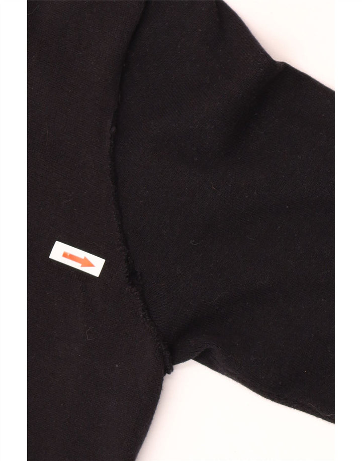 Maglione cardigan da uomo Zara grande in cotone nero