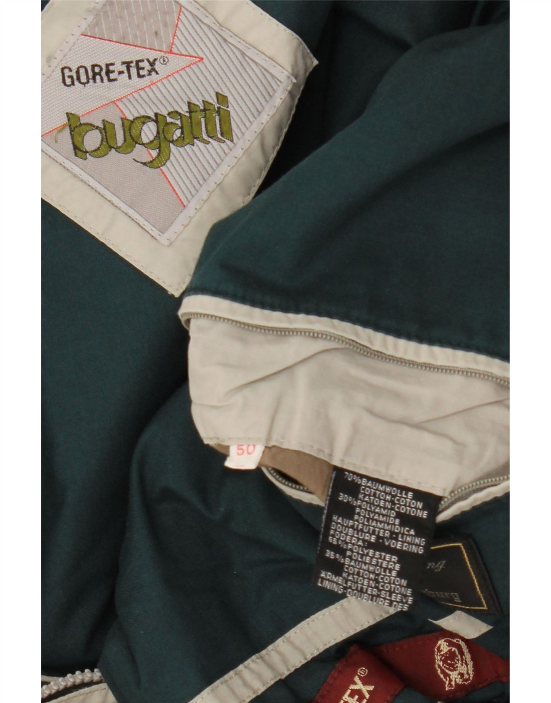 BUGATTI Giacca a vento da uomo in Gore-Tex IT 50 Large in cotone grigio