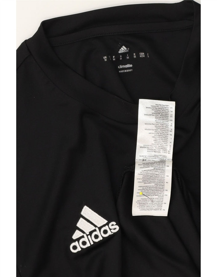 T-shirt Adidas Climalite da uomo, media, in poliestere nero