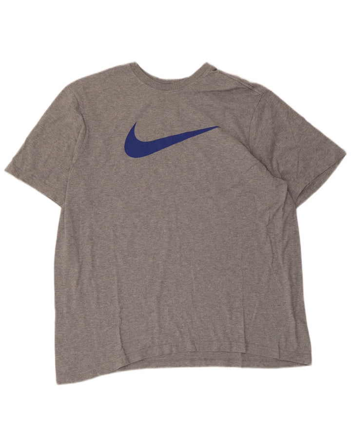 T-shirt grafica da donna con vestibilità regolare NIKE UK 18 XL Grigia