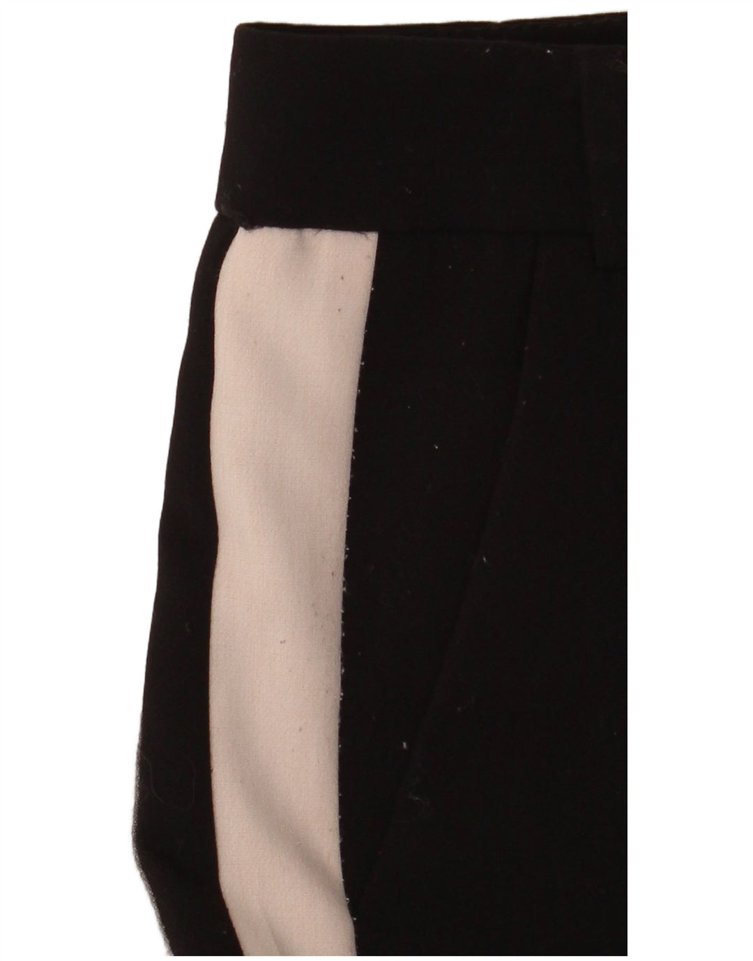 Pantaloni chino slim da donna ZARA piccoli neri color block