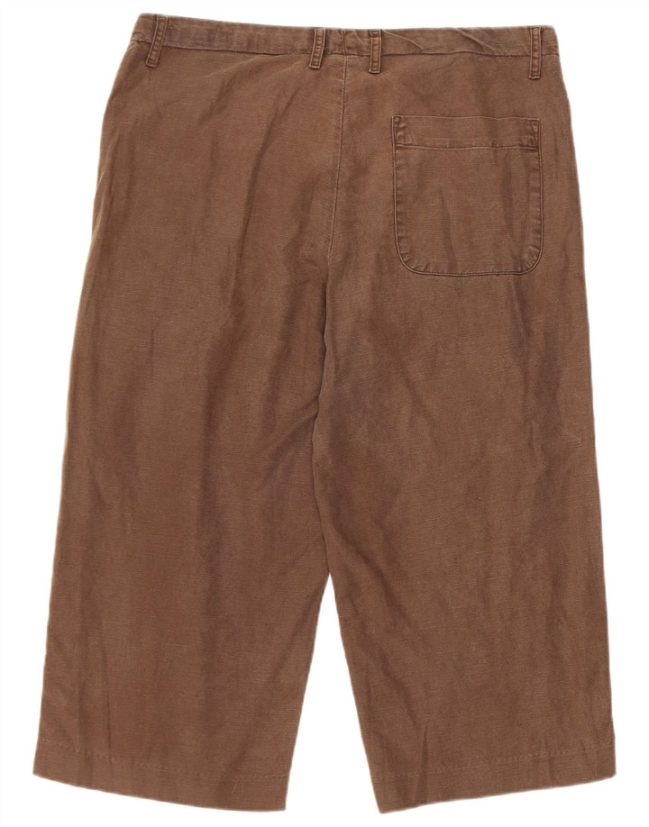 Pantaloncini Bermuda Gap da uomo con vestibilità ampia e regolare, medi, W32, lino marrone