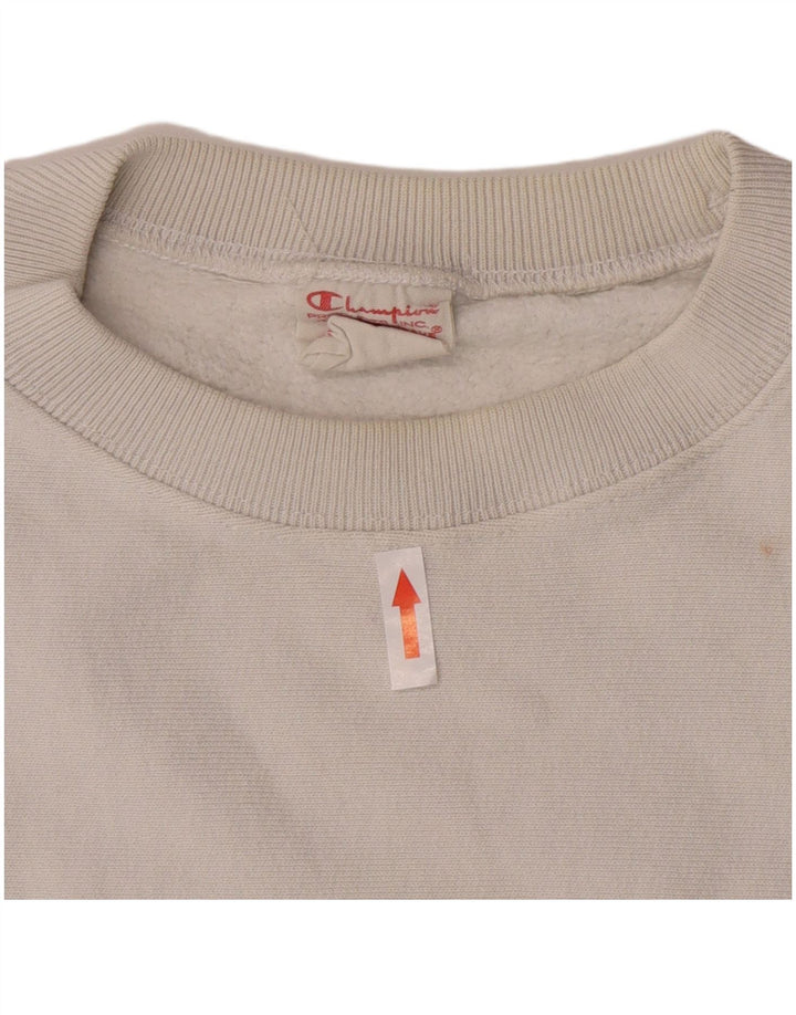 Felpa da donna Champion Jumper UK 20 2XL Cotone bianco
