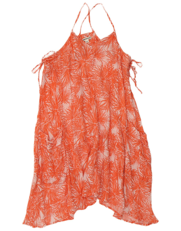 Abito da donna asimmetrico con scollo all'americana Whistles UK 12 Arancione medio floreale