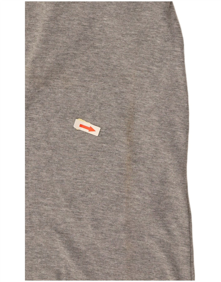 T-shirt grafica da donna REEBOK Top UK 14 cotone grigio medio