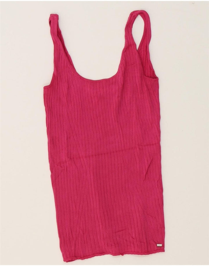 TED BAKER Womens Knit Vest Top Size 1 XS Pink Vintage Ted Baker and Second-Hand Ted Baker from Messina Hembry 