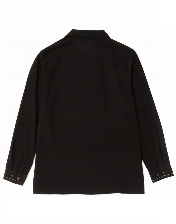 Marks & Spencer Camicetta con grafica St. Michael da donna UK 14 grande nera