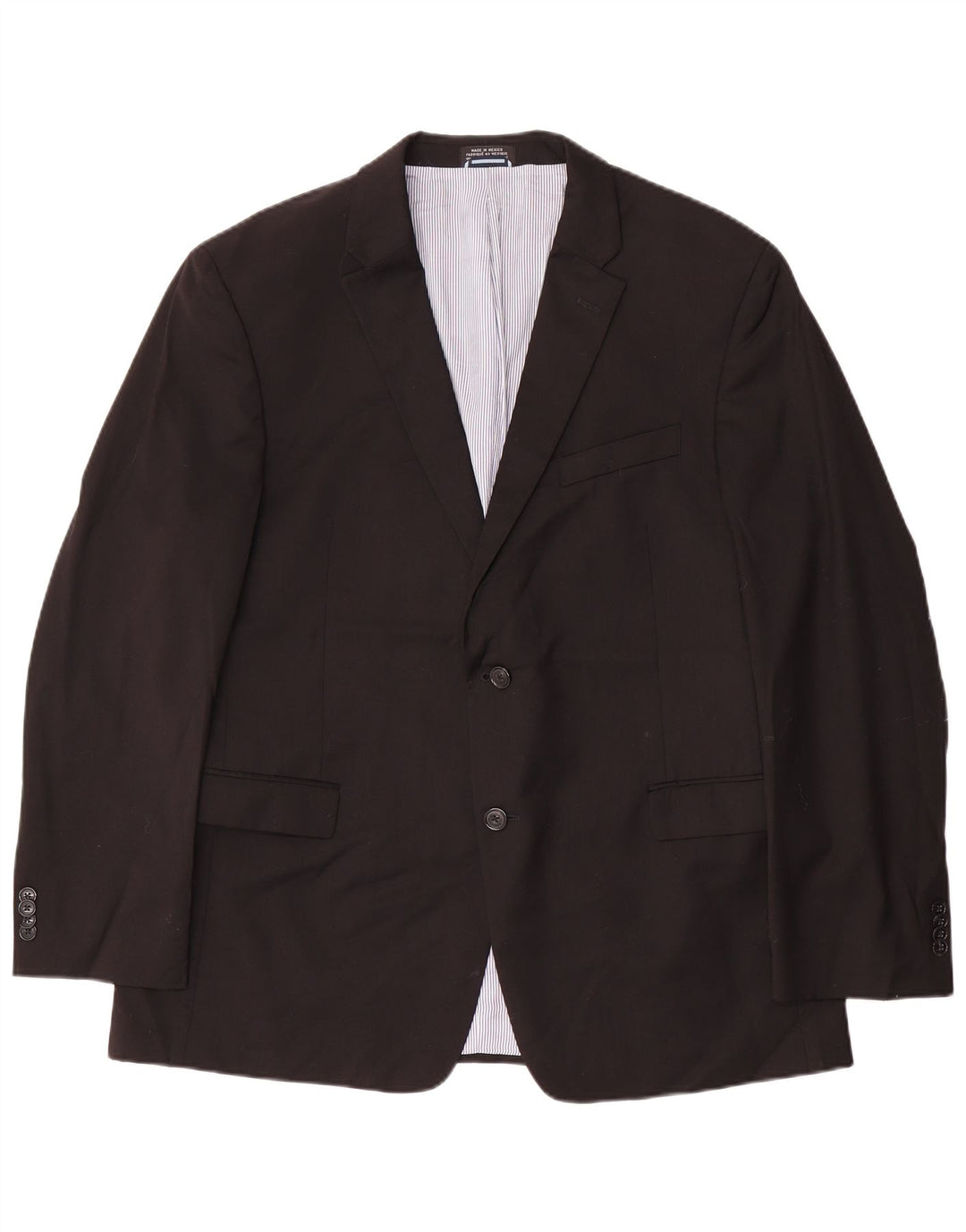 Giacca blazer a 2 bottoni da uomo Tommy Hilfiger UK 44 2XL lana nera
